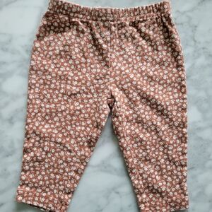 Carter's Rust Floral Baby Leggings